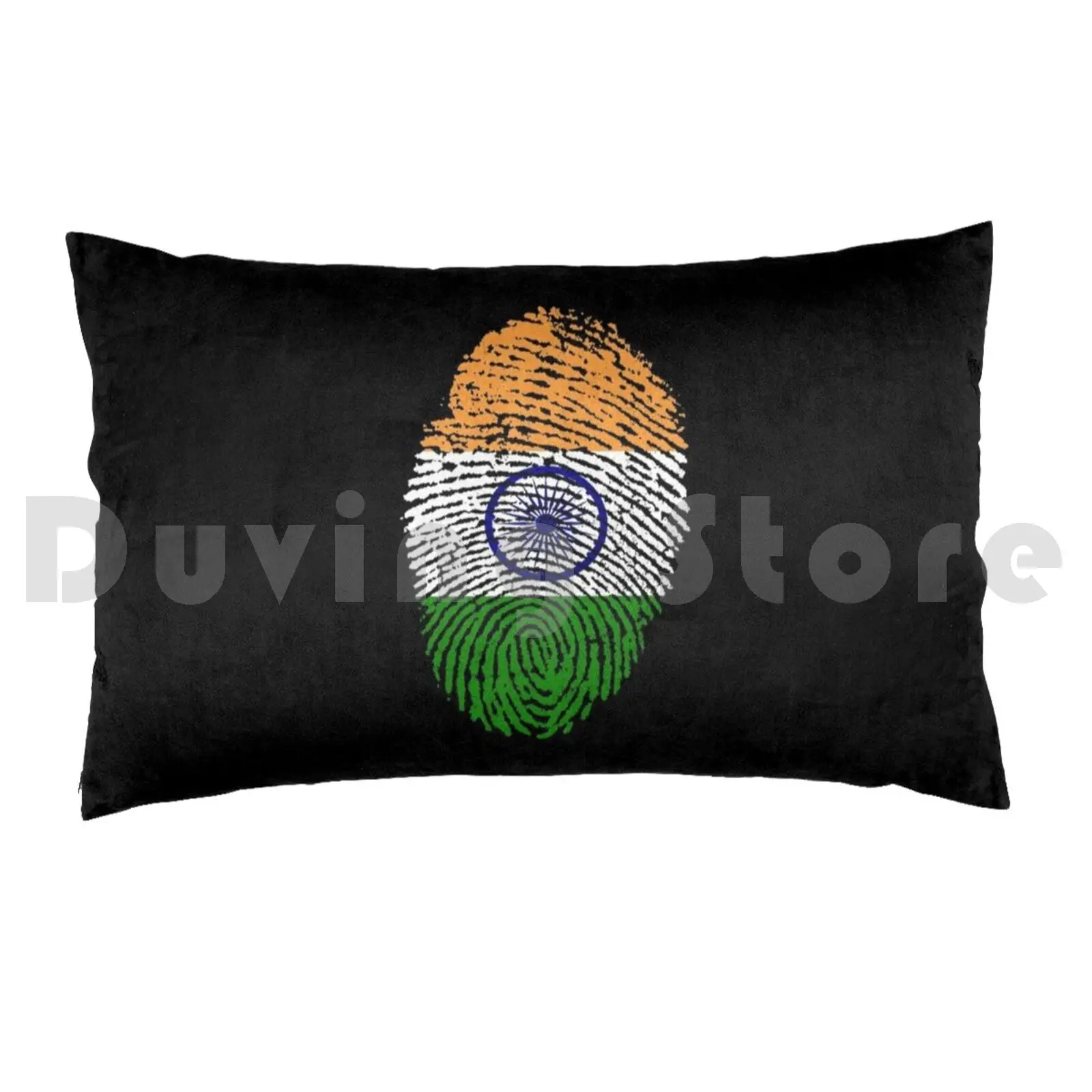 Indian Fingerprint I Love India Flag For Indians Pillow Case DIY 50*70 Indian Indian Food Bindaas Indian