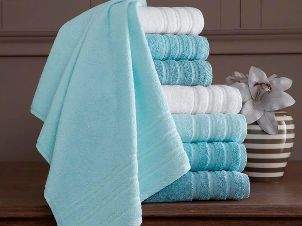 Rainbow Bath Towel 90x150 Cm 4 pcs Blue