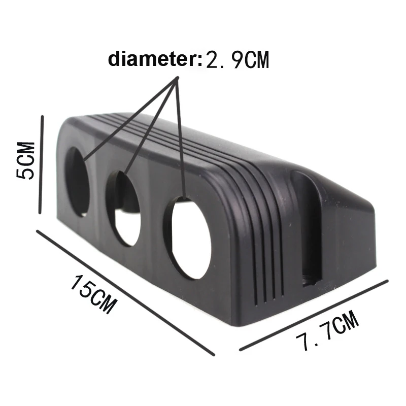 1/2/3 löcher Auto USB Buchse Zelt Basis USB/Voltmeter/Zigarette Leichter Power-Buchse Abdeckung Basis für Lkw Motorrad Boot ATV