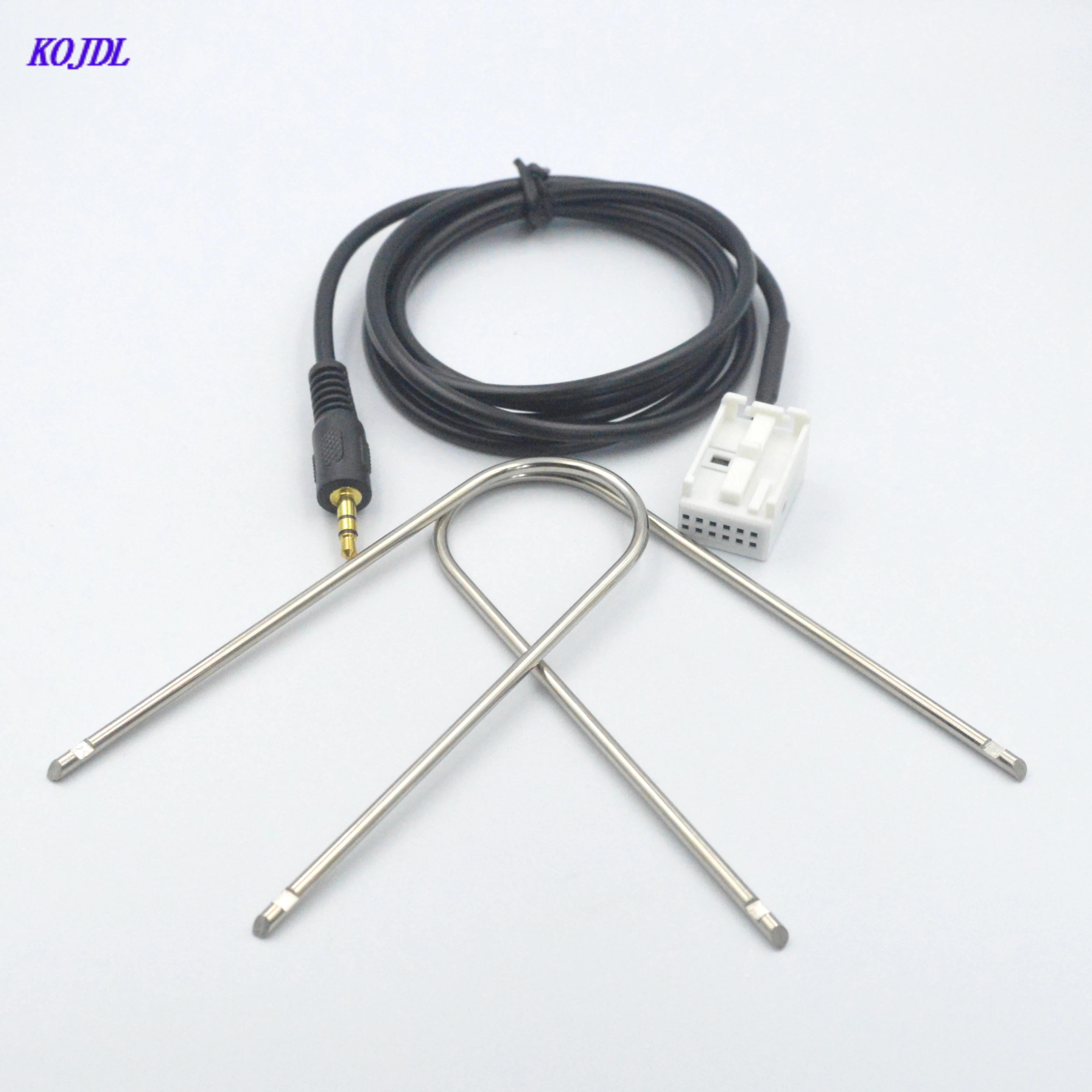 

Car 3.5MM Radio Aux Cable Audio Adapter For Peugeot 307 308 408 407 507 Triumph Sega Citroen C5 RD4 C2 with 4 Removal Tools Suit