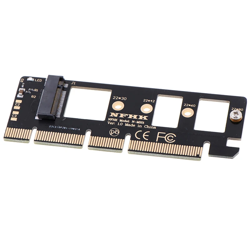 NGFF M Key M.2 NVME AHCI SSD To PCI-E PCI Express 16x x4 Adapter Riser Card Converter For XP941 SM951 PM951 A110 SSD