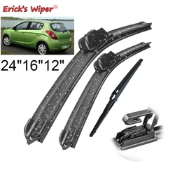 Erick's Wiper Front & Rear Wiper Blades Set Kit For Hyundai i20 PB 2008 - 2014 Windshield Windscreen Window Brushes 24