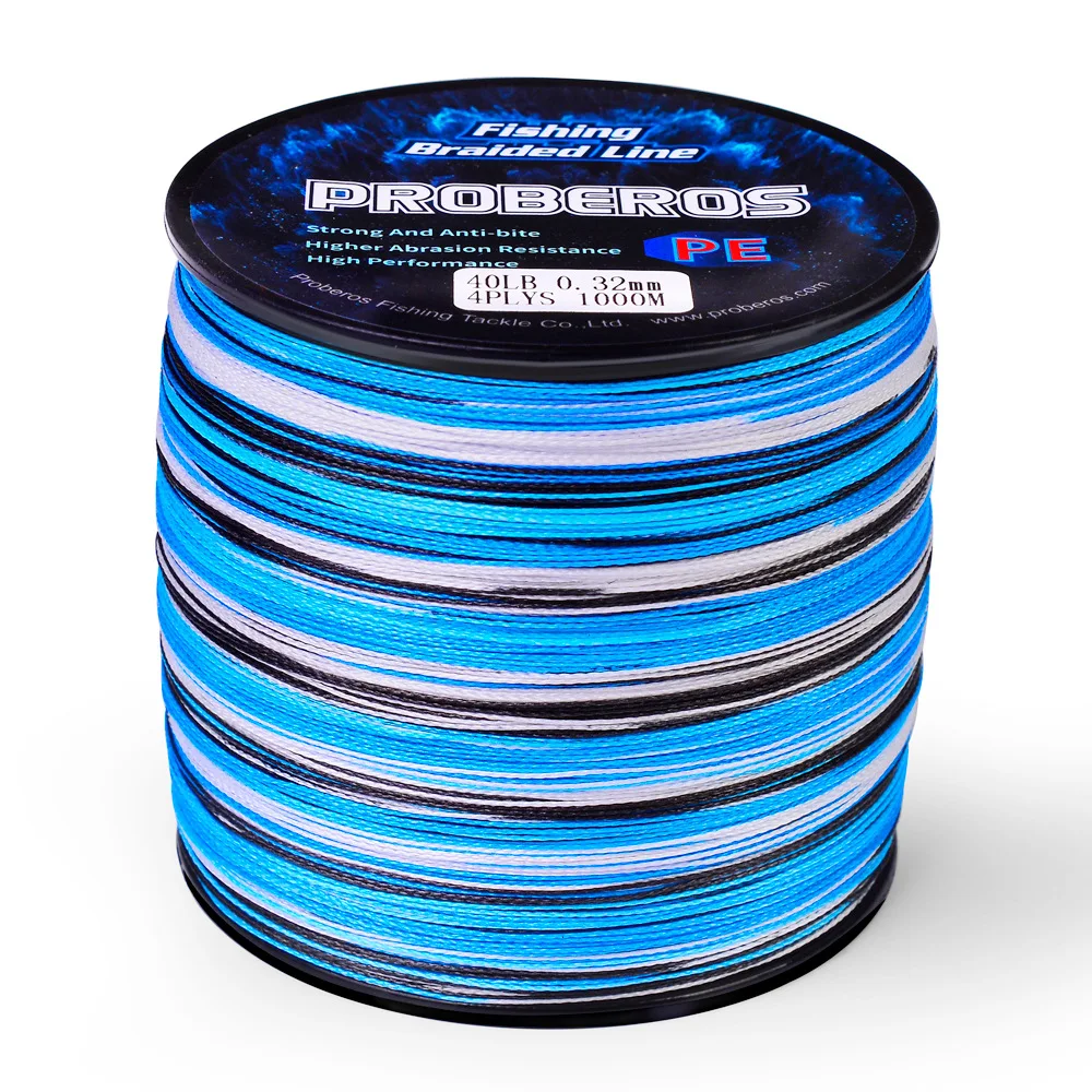 PROBERO 4&8 Braids Fishing Line 300-500-1000M Multifilament Weaves Line  10LB-100LB Wired PE Line for Bass Pike Fishing Tackle - AliExpress 18