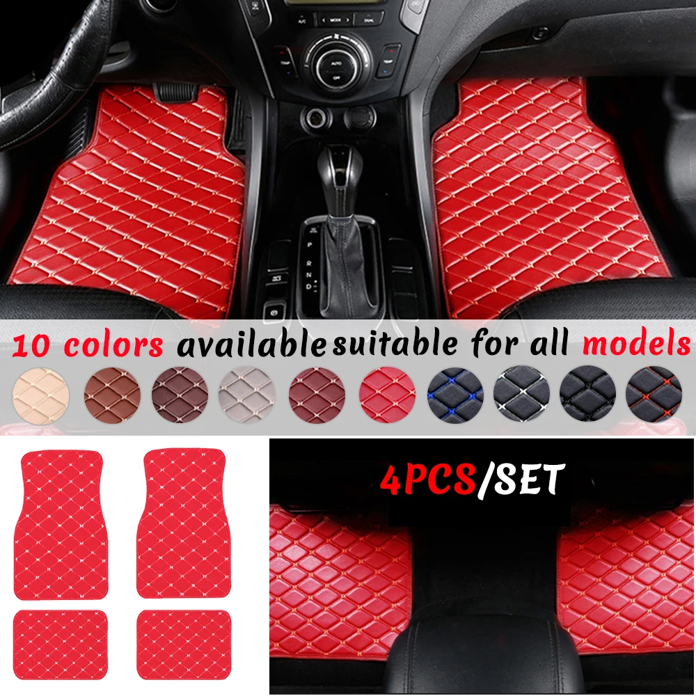 4pcs Auto Foot Pads For Nissan Qashqai X Trail 350z Altima Juke Lannia Nv200 Pathfinder Rogue Sentra Serena 2016 Car Floor Mats