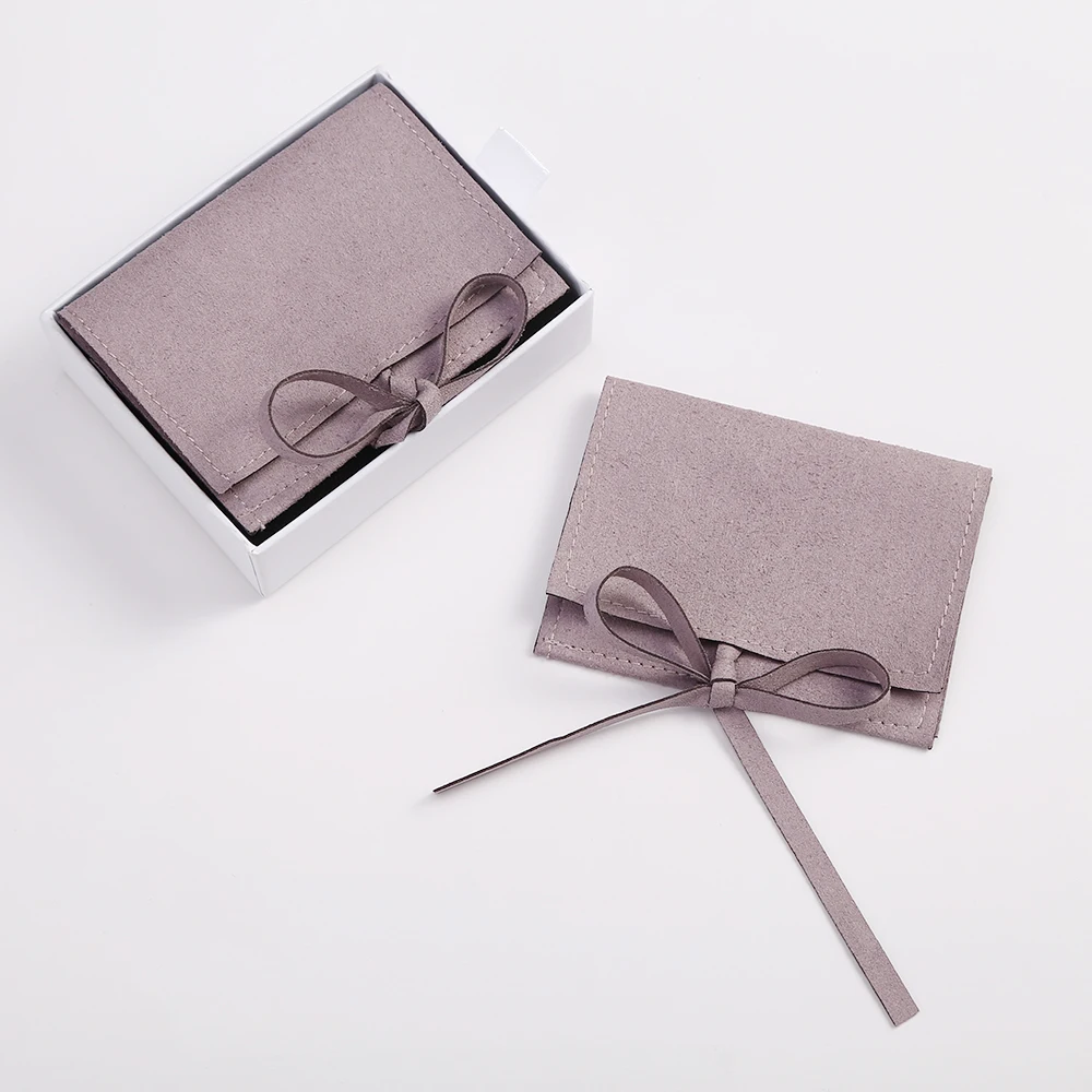 5 Stück Schmuck-Organizer, Geschenkbeutel, 8 x 8 cm, Mikrofaser-Samt, Geschenktüten, Hochzeitsgeschenke für Gäste, Süßigkeitenbeutel, Halskette, Kosmetiktasche – Detail 12