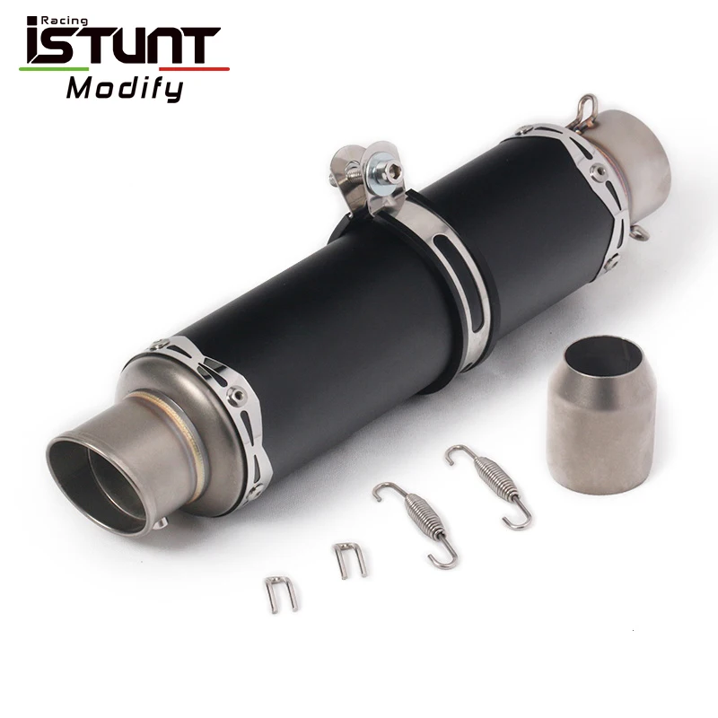 ISTUNT 36-51mm Universal Motorcycle Exhaust Scooter Escape Modified Muffler Pipe With db killer for Ninjia 250 NVX 155 R3 CB400