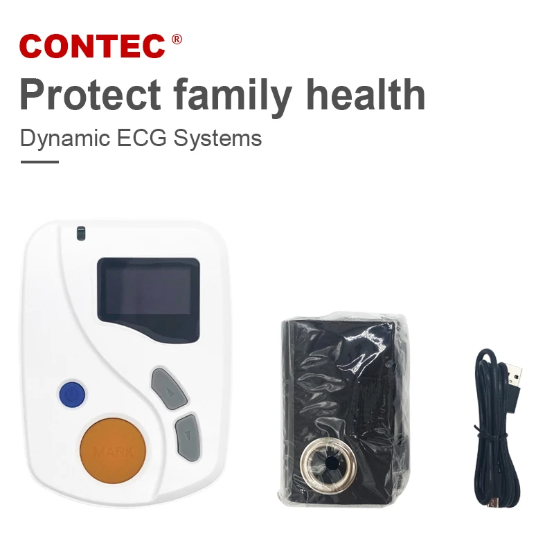 CONTEC tlc6000 Dynamic 12 Leads ECG Holter Systems  Recorder,2GB Card,​Analyzer Software(Download Online) TLC6000
