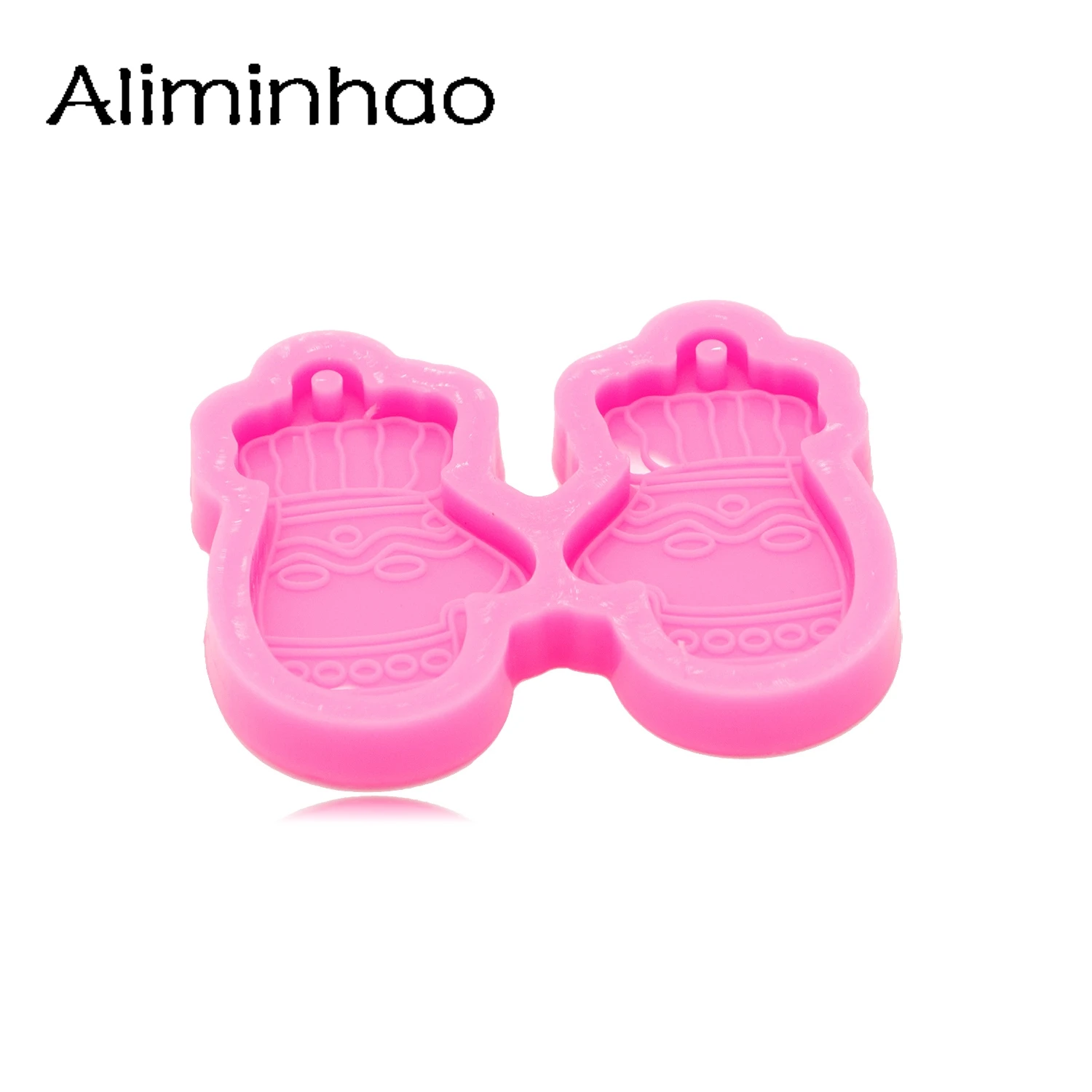 DY1014 Glossy Gloves Earrings Silicone Mold, Resin Molds DIY Crafting Molds with Epoxy, Resin art DIY Handmade Charms Mold