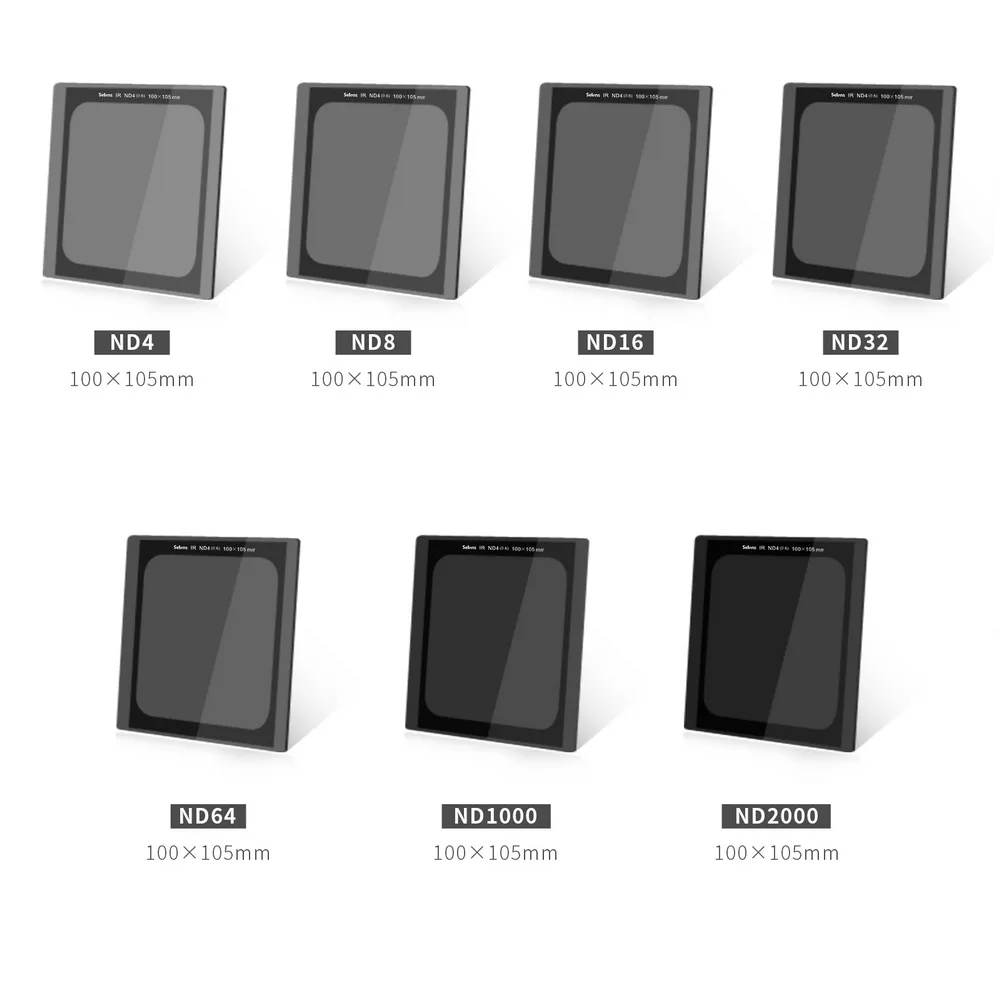 100X150mm GND32 16 8 4  100*105 ND2000 1000 64 32 Graduated Neutral Density Reverse ND Grad Square Filters Nano Coating Optical