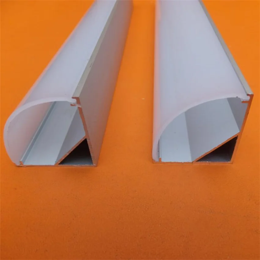 

Free Shipping 2m/pcs 50m/lot led aluminum profiles channel for leds strips with cover and End Caps Thick Aluminum Good Cover