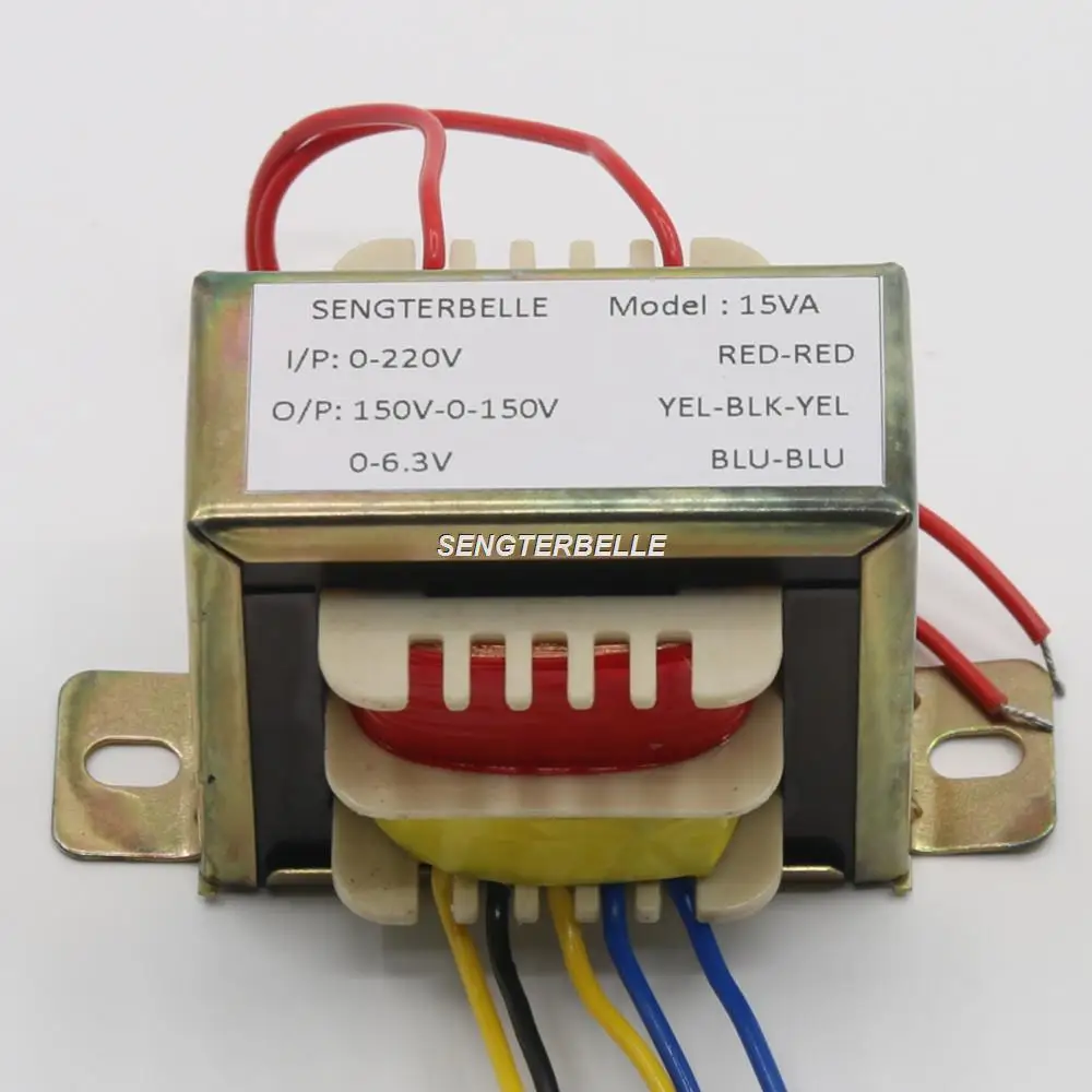 

1PC 15W EI Transformer 150V-0-150V + 6.3V For 6N3 Tube Preamplifier Board