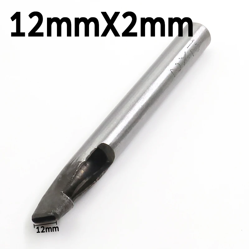 2mm * 3/4/5/6/7/8/9/10/11/12mm DIY wiertło skórzane Craft dziurkacz płaski dziurkacz Maker Cutter dłuta Tool Set