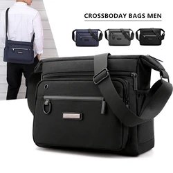 Polyester Shoulder Bags Men Tote Messenger Water Resistant Strong Fabric Bags Casual Style Crossbody Bags 2021 Multiple Pockets