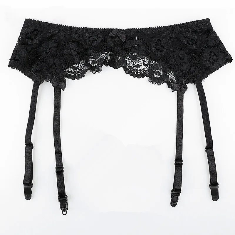 New Sexy Lace Garter Belt Punk Goth  Exotic Lingerie Women Suspender Belt Hot Sheer Thigh High Garters for Stockings