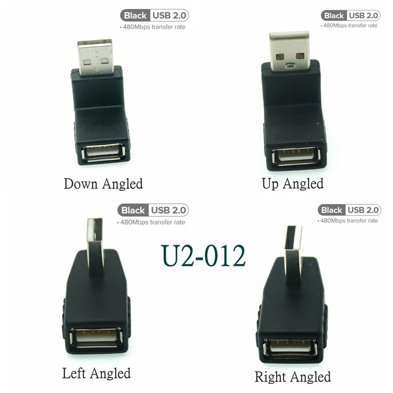 90 Degree Angle USB C Type-c Mini OTG Cable Micro USB OTG Adapter Micro USB 2.0 to USB Converter for Computer Android Tablet PC
