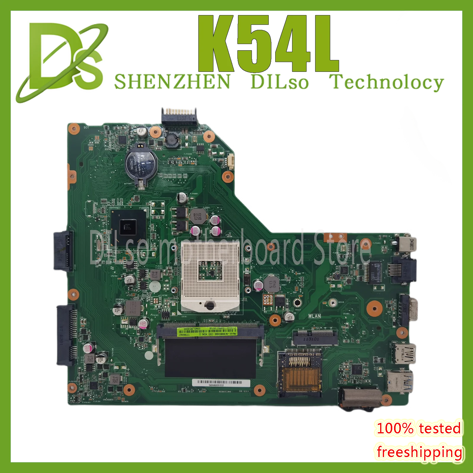 KEFU K54L For ASUSS X54C K54L REV 3.0 Notebook K54L HDMI Laptop Motherboard PC Main board Test Motherboard Fast shipping