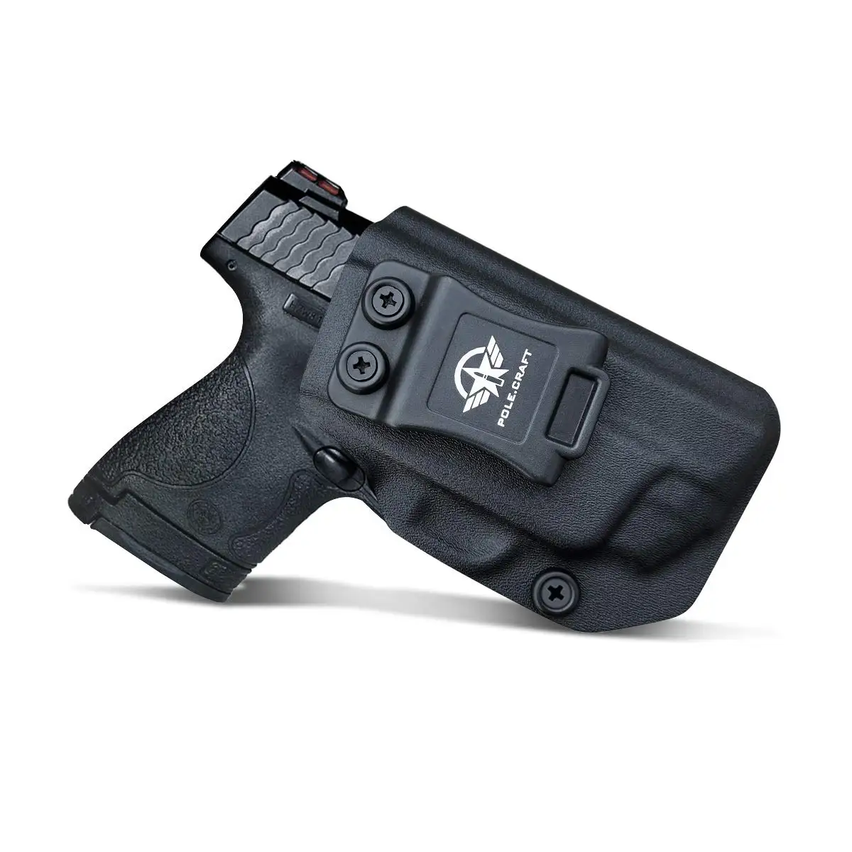 POLE.CRAFT M&P Shield 9mm Holster IWB Kydex Holster Custom Fit: M&P Shield 9mm/.40  - With Integrated Crimson Trace Laser