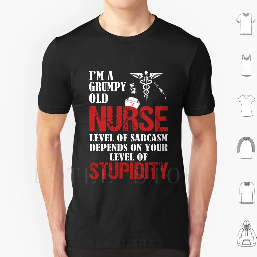 I'm A Nurse My Level Of Sarcasm Depends On Your Shirt T Shirt Print Cotton Depends Job Medicine Nurse Nursing Nursery Nurse