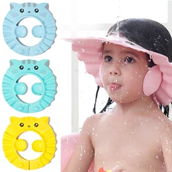 Bouclier de shampoing pour bébé et enfant, bonnet de douche, protection des cheveux et des oreilles, accessoire de bain