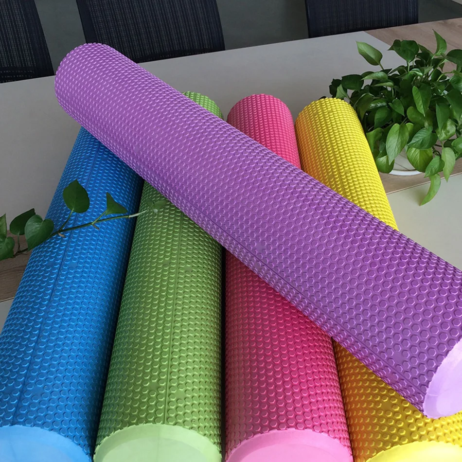 Yoga Column Gym Fitness EVA Foam Roller Pilates Yoga Exercise Back Muscle Massage Roller Soft Block Tool Equipment Brick