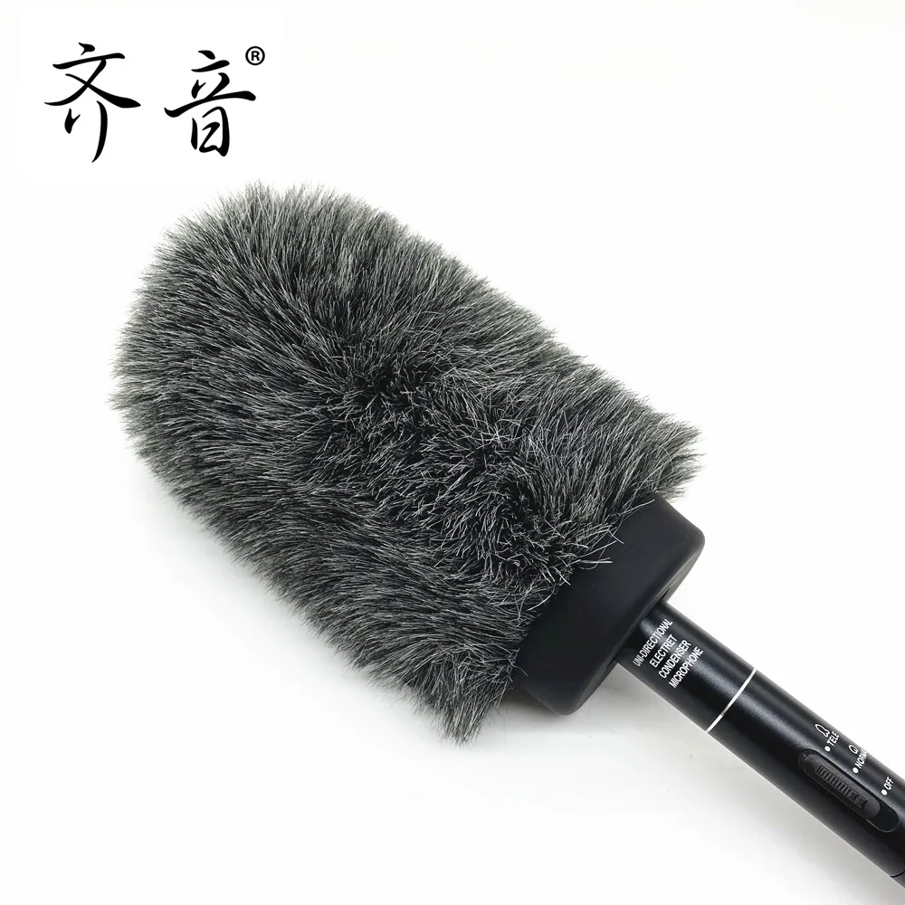 

Dead cat Slip-on windshield Integral Microphones fur cover For Interview Microphone Outdoor Shooting Mic Furry Windshield Cover