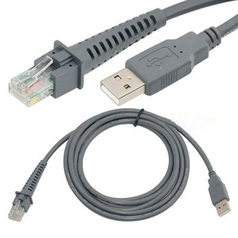2M Symbol Barcode Scanner USB Cable  LS2208 LS4208  DS2208 DS4308 9808 9908 DS4608 4278 DS9208 DS8108  CBA-U01-S07ZAR