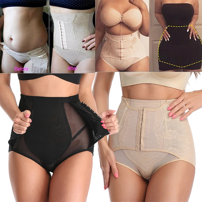 Faja Women Waist Trainer Body Shaper Butt Lifter High Waist Control Panties Slimming Underwear Shapewear Tummy Girdle Slim Belt