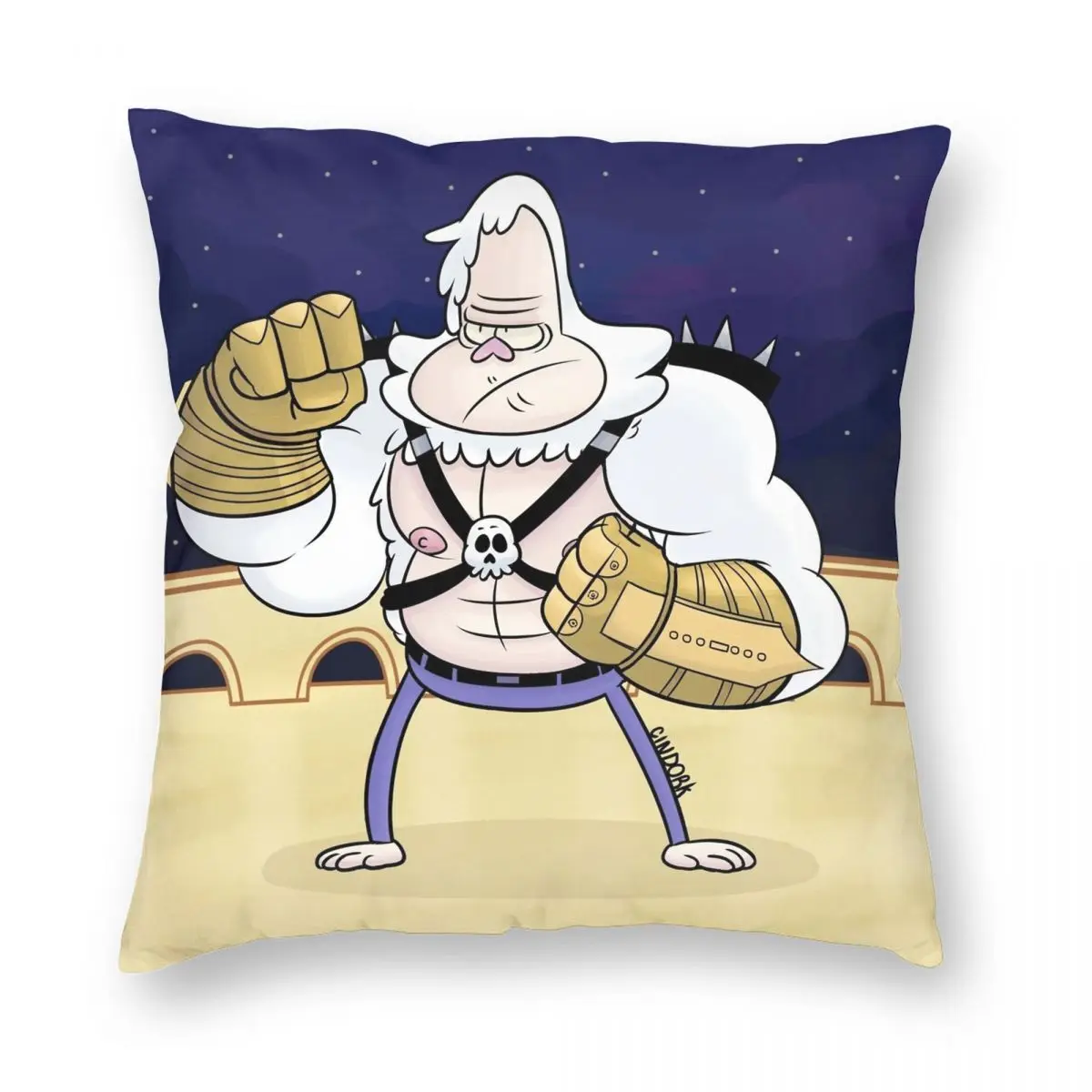 Skips And The Fists Of Justice Square Pillowcase Polyester Linen Velvet Printed Zip Decor Throw Pillow Case Room Cushion Cover