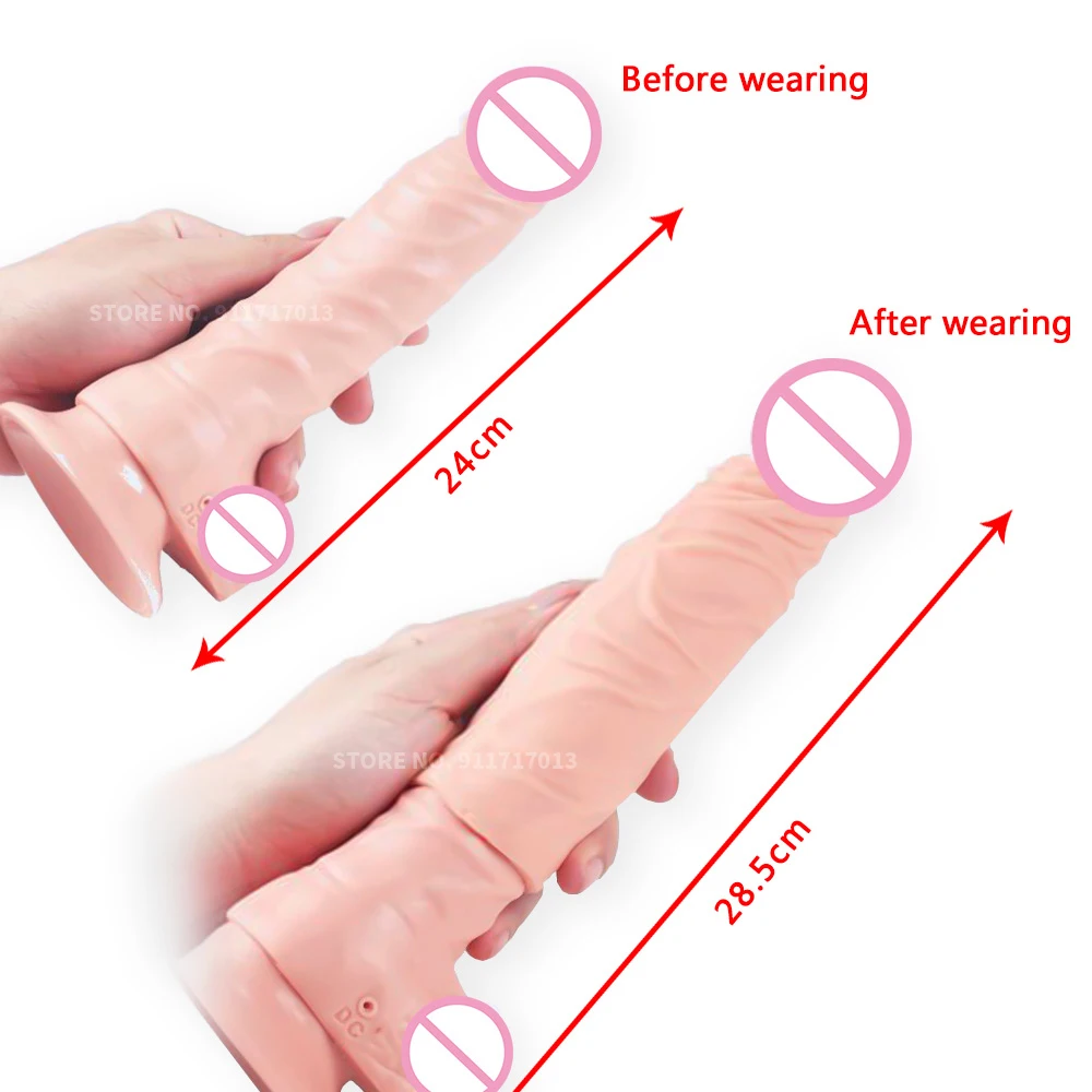 Liquid Silicone Penis Sleeve Reusable Comdom Delay Ejaculation Dick Male Dildo Extension Cock Enlargers Sex Toy For Men