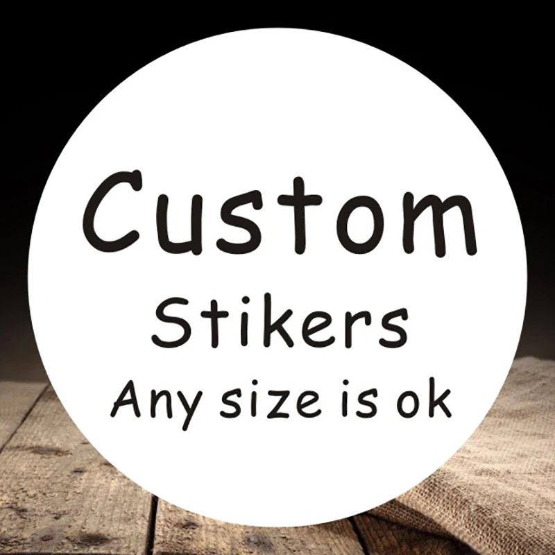 3-10CM Custom Sticker and Customized Logos Wedding Birthdays Baptism Design Your Own Stickers Personalize Stickers adhesive