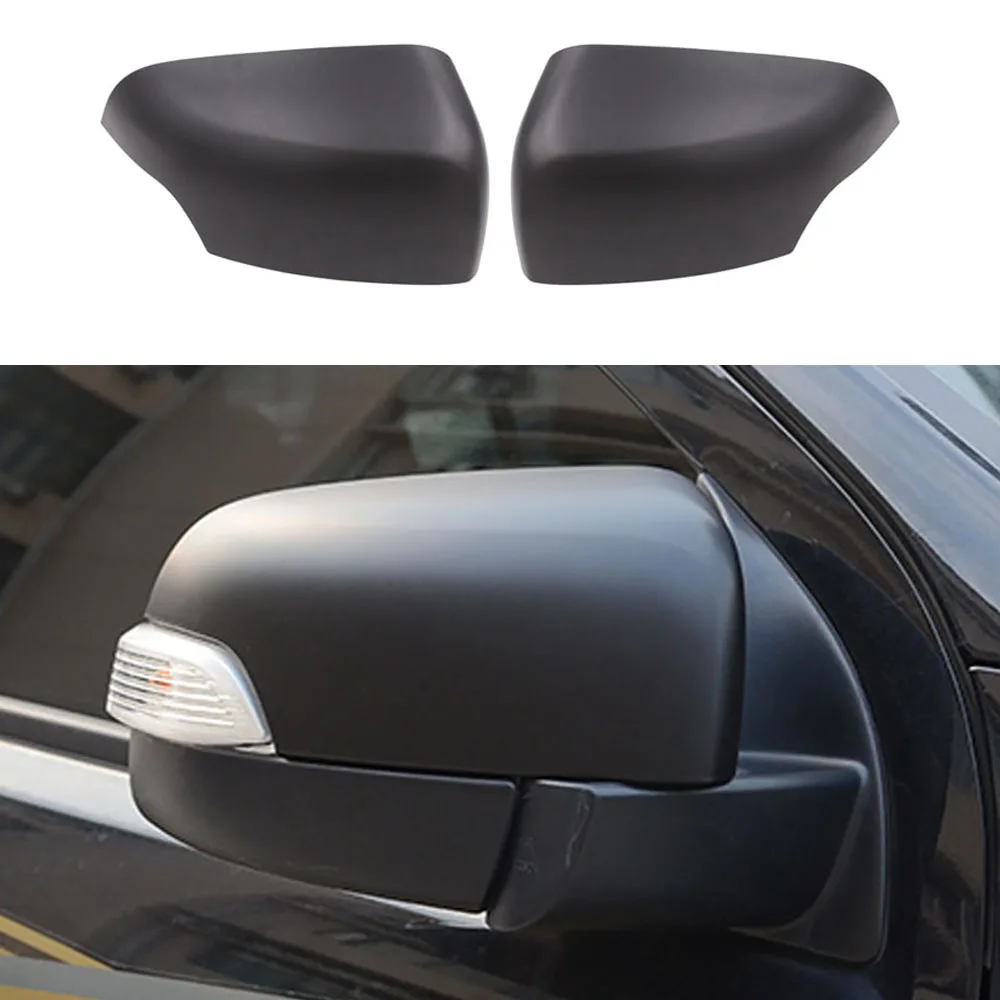 Matte Black Exterior Side Mirror Protection Rearview Mirror Cover For Ford Ranger 2012-2019 T6 T7 T8 4x4 Pickup Car Accessories