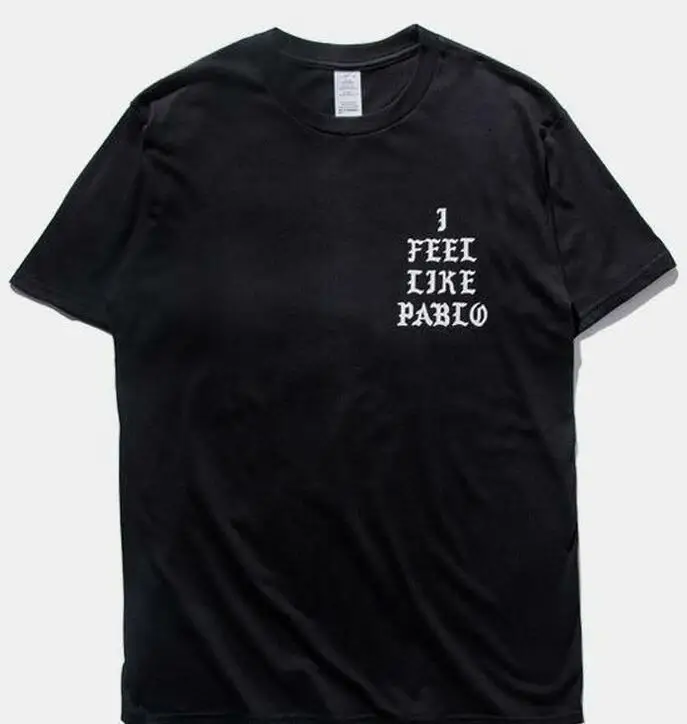 

Woman Summer T-shirt Short Sleeve Tops Fashion T-shirt Women Shirts I Feel Like Pablo Printed Tees
