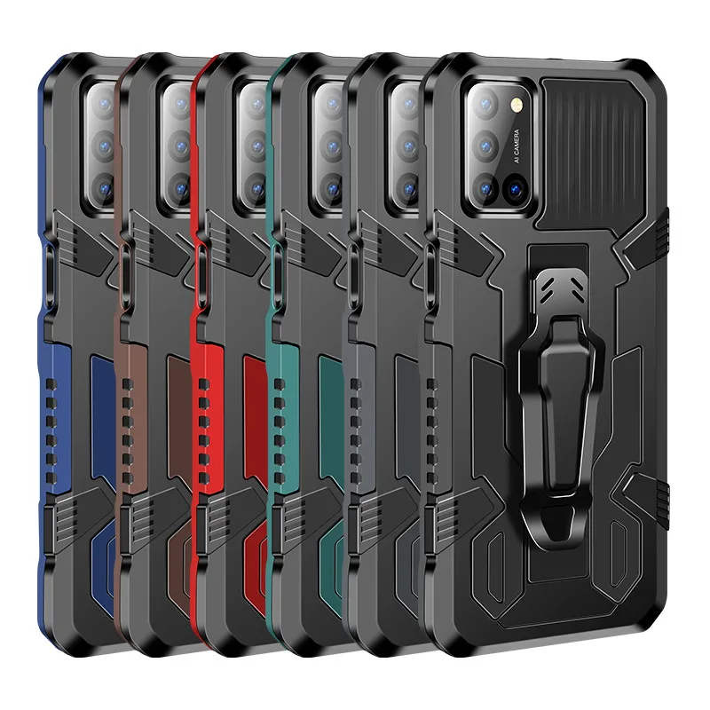 Armor Case For OPPO Realme 6 Shockproof Belt Clip Holster Cover for OPPO Realme 6 6i RMX2001 Realme6 Coque Funda