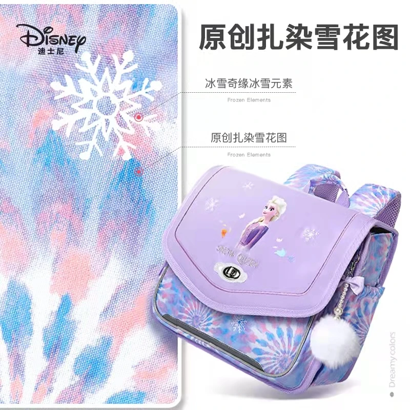 2022 Disney Frozen School Bags For Girl Elsa Anna Primary Student Shoulder Orthopedic Backpack Large Capacity Grade 1-5 Mochilar