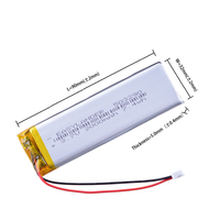 JST2.0 2P 503290 3.7V 2000mah Rechargeable Lithium Li-ion Polymer Battery Replace For KBD67 lite keyboard