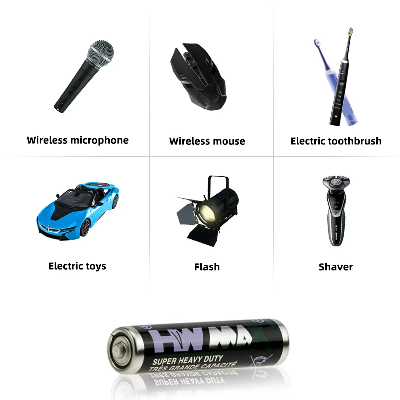 Pilas AA R6P zinc-carbon 1,5V – Para juguetes y calculadoras