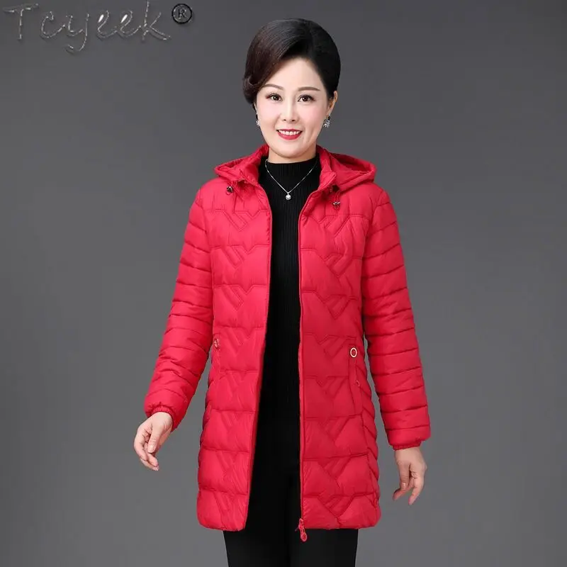 Plus Size High Quality Winter Women's Jacket Elegant Down Cotton Coat Female Thick Warm Parkas Woman Clothing Hiver LG003