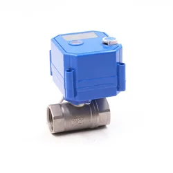 DN8-DN25 Motorized Ball Valve Stainless Steel 2-way 2/3 Wire Electric Actuator With Manual Switch AC220V DC24V DC12V ADC9-24V