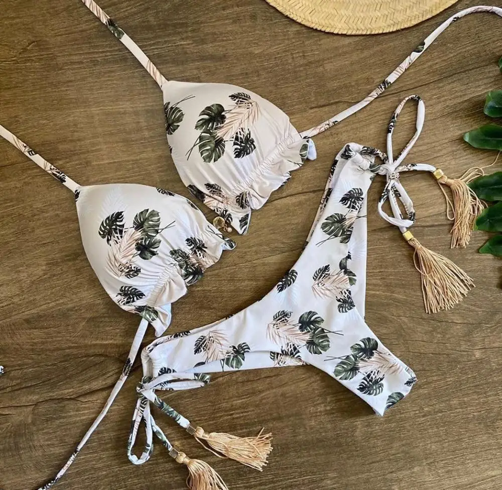 Bikini brasileño para mujer, traje de baño Sexy para mujer, Bikini, conjunto de Bikini brasileño, ropa de playa 2020