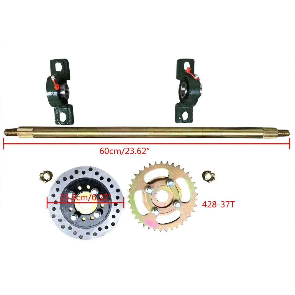 Ensemble d'appellation arrière 60cm, pour kart, roues arrières RL UTV, motoneige