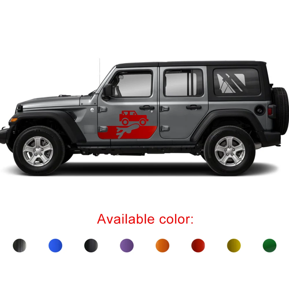 Car Decals 2 Pieces Car Body Funny Steamship Sign Stickers Styling Graphic Vinyl Decorative Car Sticker Fit For Jeep Wrangler