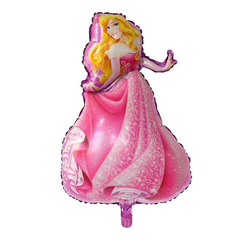 Large Princess Foil Helium Balloons Belle Snow White Cinderella Elsa Girl Birthday Party Decoration Kids Toys Air Globos Supplie