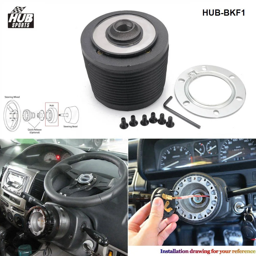 HUB sports 6 Bolt Hole Racing Steering Wheel Hub Adapter Boss Kit For Ford Mustang 89-95 HUB-BKF1