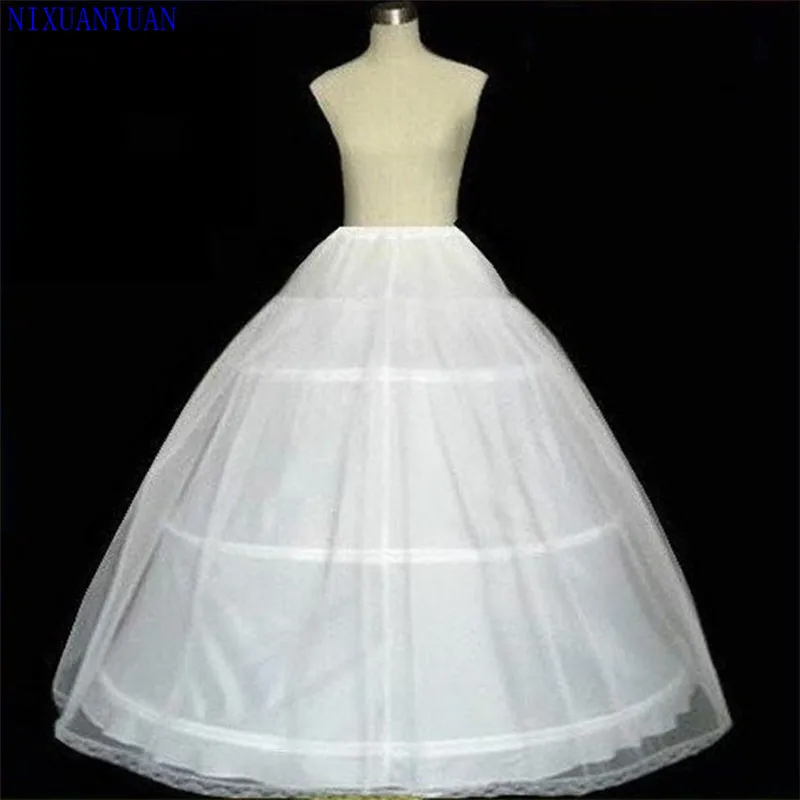 NIXUANYUAN 2023ขายส่งร้อนขาย3ห่วงเจ้าสาว Petticoats ราคาถูกชุดราตรีแต่งงาน Petticoat Crinoline Slip