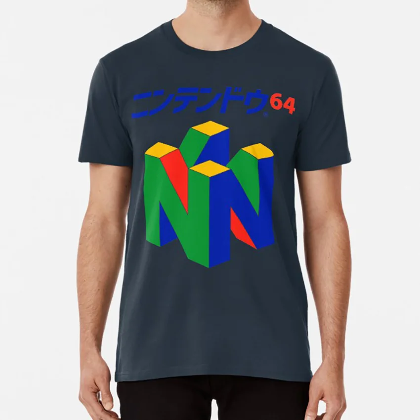 トップス 90s NINTENDO 64 game t-shirt Japanese Nintendo 64 T Shirt Nintendo N64 Nintendo 64 Retro Video