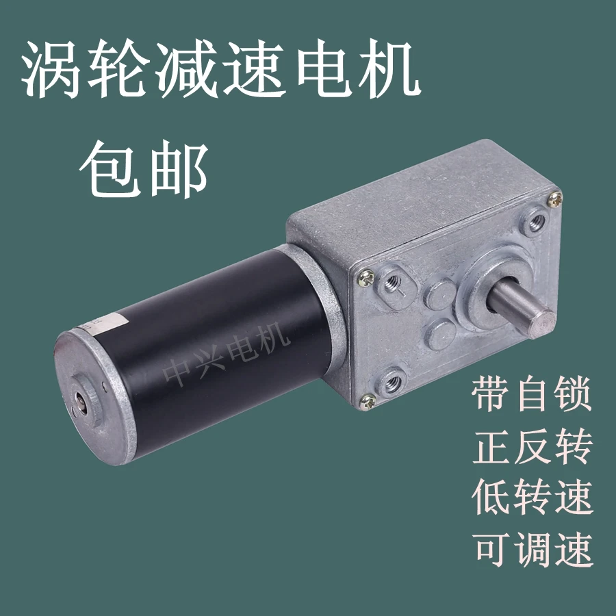 4058GW Turbine Vortex Rod DC Geared Motor Self-locking Curtain Motor 12V24V Reverse and Reverse Slow Motor