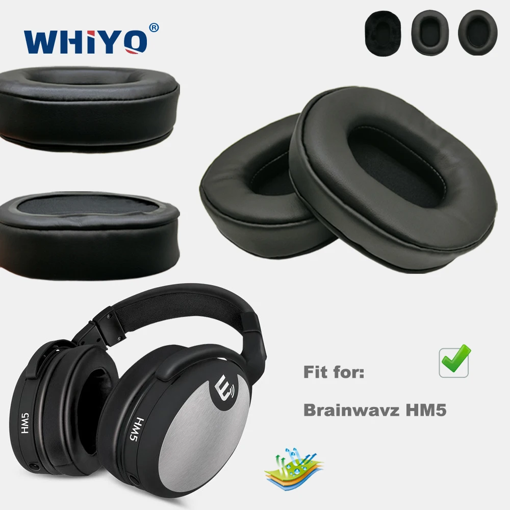 

Запасные подушечки для Brainwavz HM5 HM 5 HM-5 гарнитура Запчасти кожаные подушки сиденья бархат наушники рукав крышка