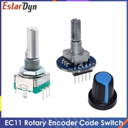 Rotary Encoder Module for Arduino Brick Sensor Development Round Audio Rotating Potentiometer Knob Cap EC11