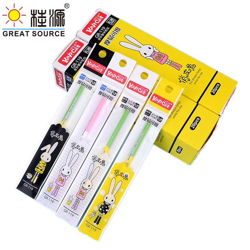 

MQQ Erasable Gel Pen Refills Tube 0.38mm/0.5mm Washable Magic Erasable Pen Needle Tip Gel-Pen Refill for School (1 Bag)