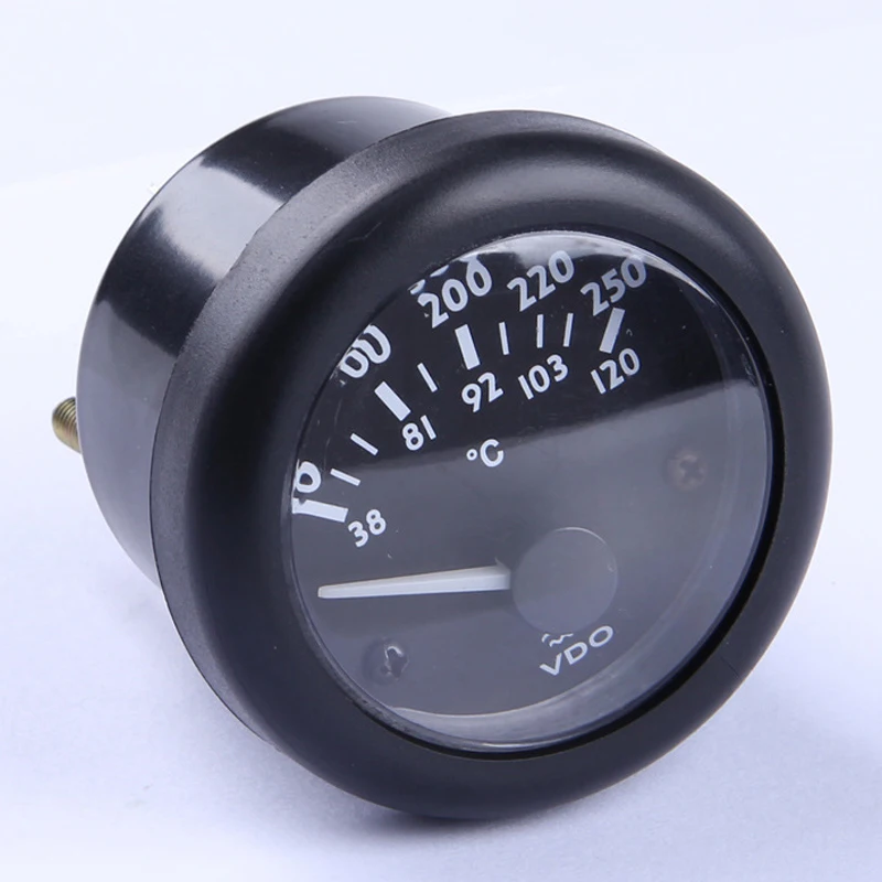 

VDO Water Temperature Meter 12V/24V Optional Water Temperature Gauge 38~120C/100~250F